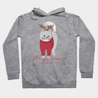 Merry Catmas Christmas Cat Hoodie